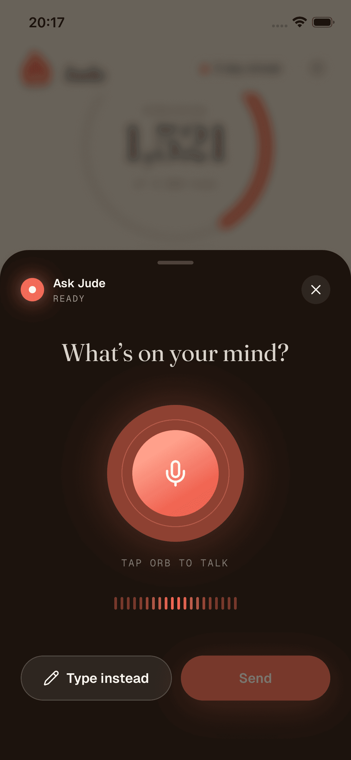 Ask Jude voice assistant listening